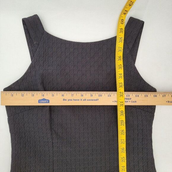 Talbots Womens 4 Sleeveless Midi Dress Criss Cross Back Straps Black Cocktail - Picture 13 of 14